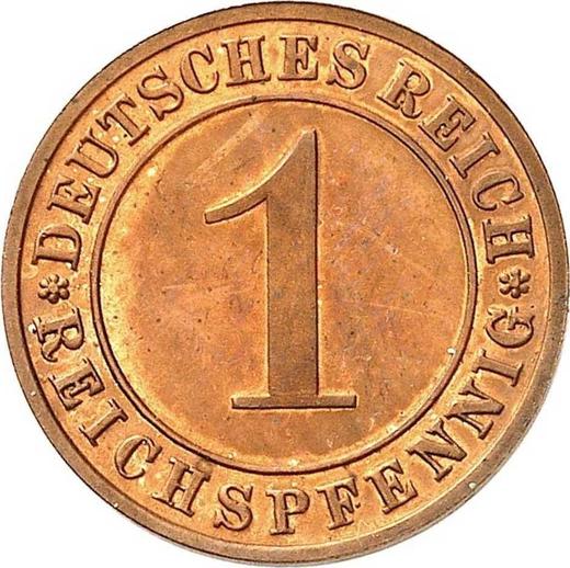 Anverso 1 Reichspfennig 1936 F - valor de la moneda  - Alemania, República de Weimar