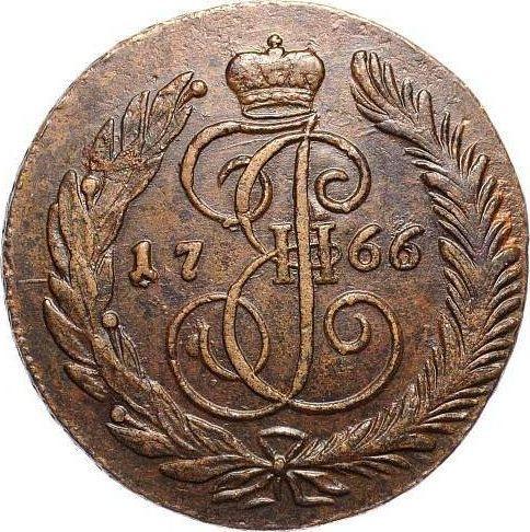Reverso 5 kopeks 1766 СМ "Ceca de Sestroretsk" - valor de la moneda  - Rusia, Catalina II