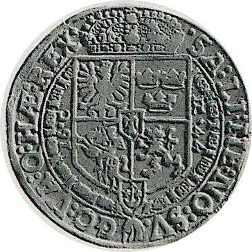 Reverso Medio tálero 1644 C DC "Tipo 1640-1647" - valor de la moneda de plata - Polonia, Vladislao IV