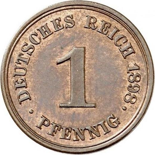 Obverse 1 Pfennig 1898 F "Type 1890-1916" -  Coin Value - Germany, German Empire