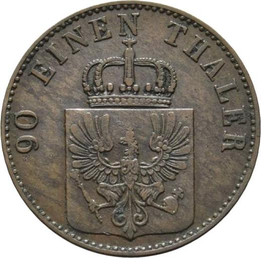 Аверс монеты - 4 пфеннига 1851 года A - цена  монеты - Пруссия, Фридрих Вильгельм IV