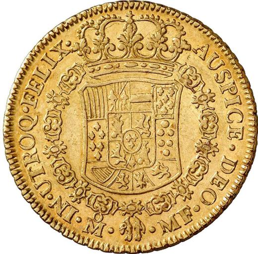 Реверс монеты - 4 эскудо 1767 года Mo MF - цена золотой монеты - Мексика, Карл III