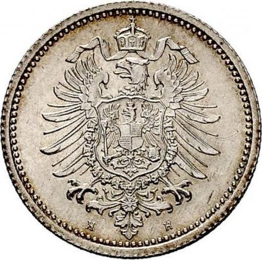 Reverse 20 Pfennig 1874 H "Type 1873-1877" - Silver Coin Value - Germany, German Empire