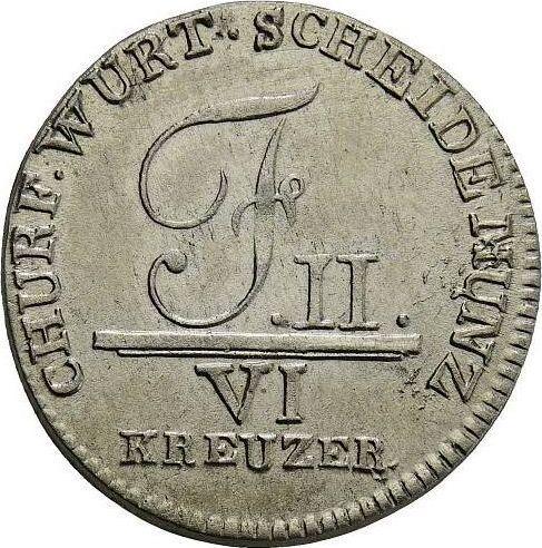 Anverso 6 Kreuzers 1804 - valor de la moneda de plata - Wurtemberg, Federico I