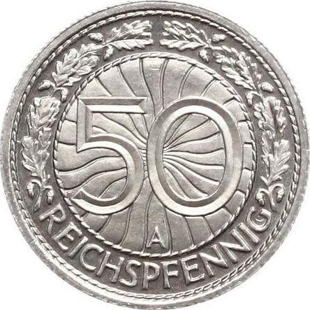 Reverse 50 Reichspfennig 1931 A -  Coin Value - Germany, Weimar Republic