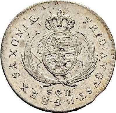 Аверс монеты - 1/12 талера 1808 года S.G.H. - цена серебряной монеты - Саксония-Альбертина, Фридрих Август I