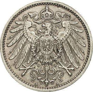 Rewers monety - 1 marka 1893 A "Typ 1891-1916" - cena srebrnej monety - Niemcy, Cesarstwo Niemieckie