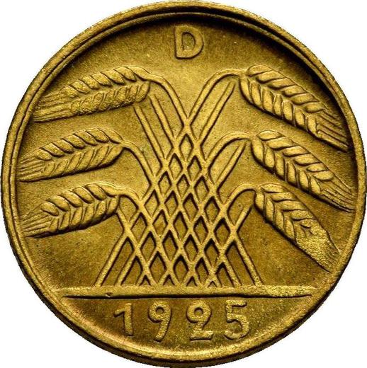 Rewers monety - 5 reichspfennig 1925 D - cena  monety - Niemcy, Republika Weimarska