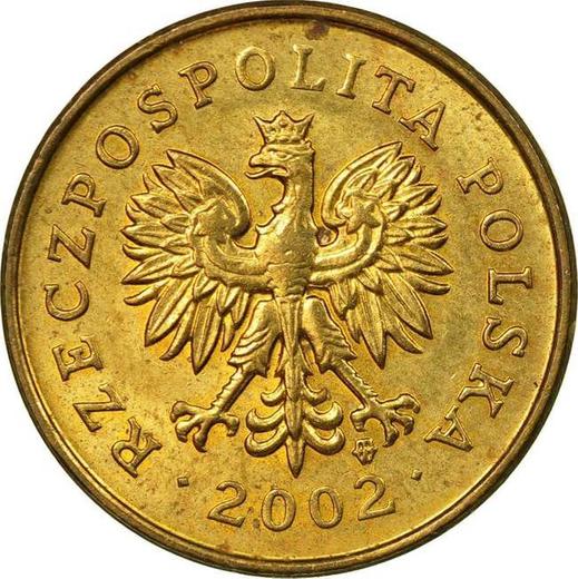 Anverso 2 groszy 2002 MW - valor de la moneda  - Polonia, República moderna