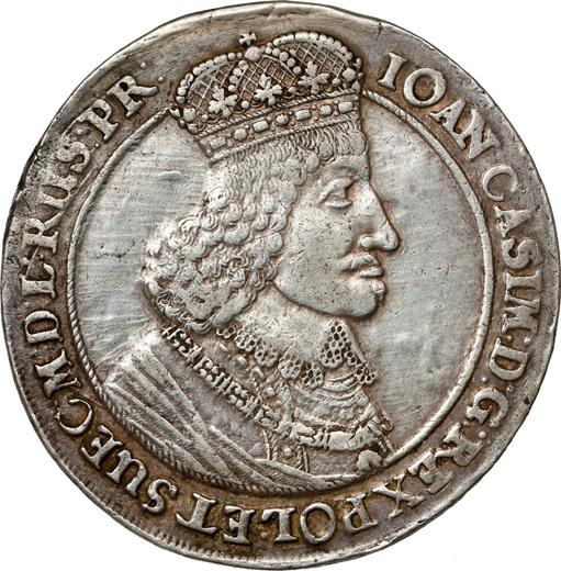 Аверс монеты - Талер 1649 года GR "Гданьск" - цена серебряной монеты - Польша, Ян II Казимир