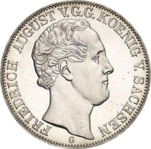 Аверс монеты - 2 талера 1839 года G - цена серебряной монеты - Саксония-Альбертина, Фридрих Август II