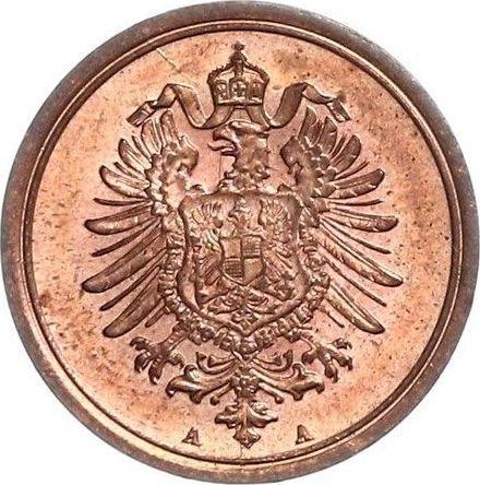 Реверс монеты - 1 пфенниг 1874 года A "Тип 1873-1889" - цена  монеты - Германия, Германская Империя