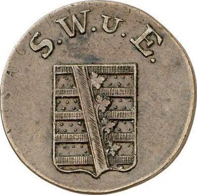 Аверс монеты - 1 1/2 пфеннига 1807 года - цена  монеты - Саксен-Веймар-Эйзенах, Карл Август