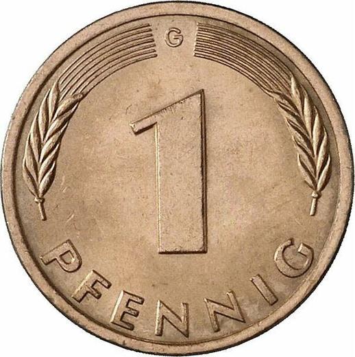 Аверс монеты - 1 пфенниг 1979 года G - цена  монеты - Германия, ФРГ
