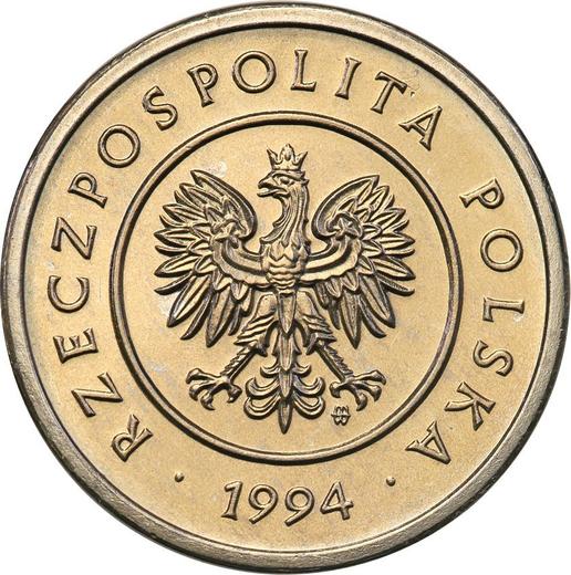 Avers Probe 2 Zlote 1994 Nickel - Münze Wert - Polen, III Republik Polen nach Stückelung