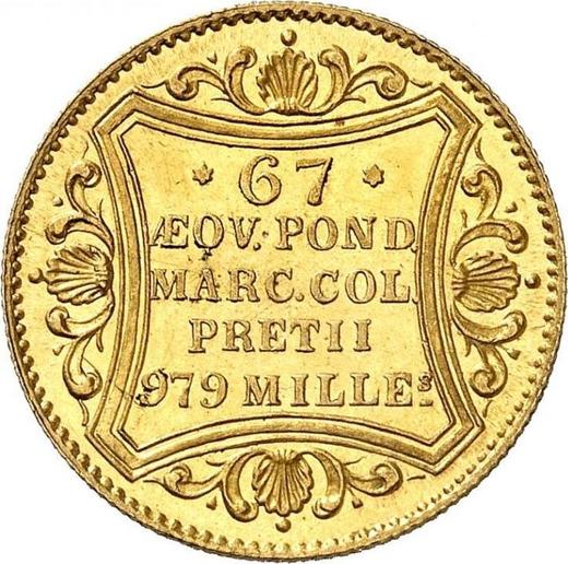Реверс монеты - Дукат 1865 года - цена  монеты - Гамбург, Вольный город