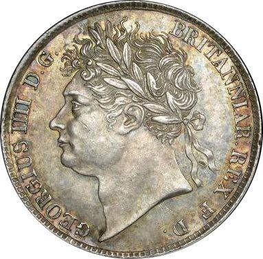 Awers monety - 4 pensy 1822 "Maundy" - cena srebrnej monety - Wielka Brytania, Jerzy IV