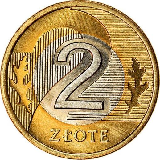 Reverse 2 Zlote 1995 MW - Poland, III Republic after denomination