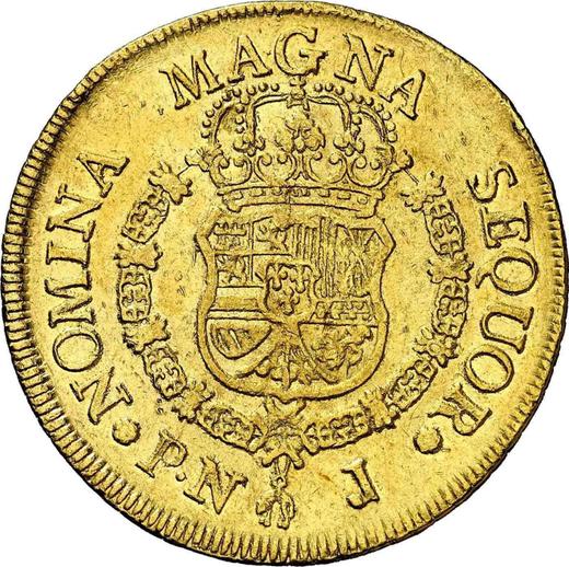 Revers 8 Escudos 1771 PN J "Typ 1760-1771" - Goldmünze Wert - Kolumbien, Karl III