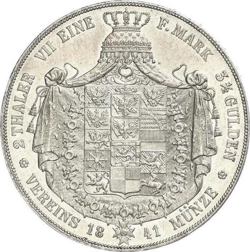 Reverso 2 táleros 1841 A - valor de la moneda de plata - Prusia, Federico Guillermo IV
