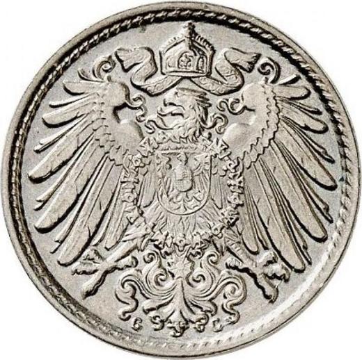 Revers 5 Pfennig 1891 G "Typ 1890-1915" - Münze Wert - Deutschland, Deutsches Kaiserreich