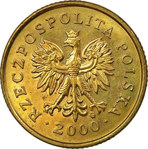 Obverse 5 Groszy 2000 MW -  Coin Value - Poland, III Republic after denomination