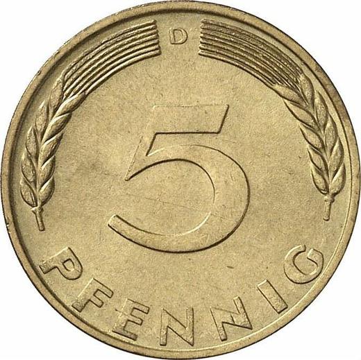 Obverse 5 Pfennig 1970 D -  Coin Value - Germany, FRG