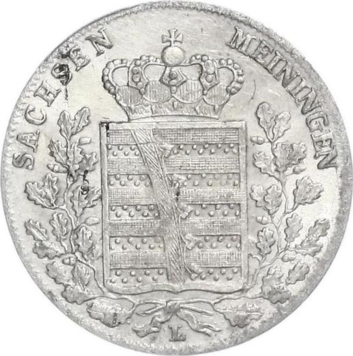 Anverso 3 kreuzers 1831 L "Tipo 1831-1837" - valor de la moneda de plata - Sajonia-Meiningen, Bernardo II