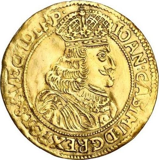 Аверс монеты - 2 дуката 1658 года AT "Тип 1654-1667" - цена золотой монеты - Польша, Ян II Казимир