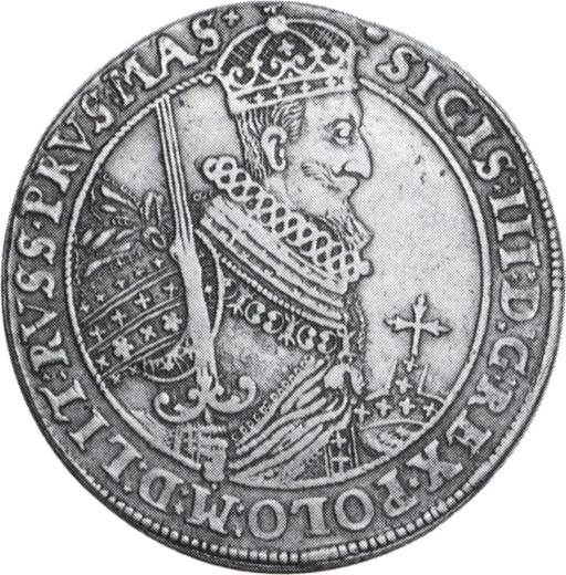Аверс монеты - Талер 1625 года II VE "Тип 1618-1630" - цена серебряной монеты - Польша, Сигизмунд III Ваза