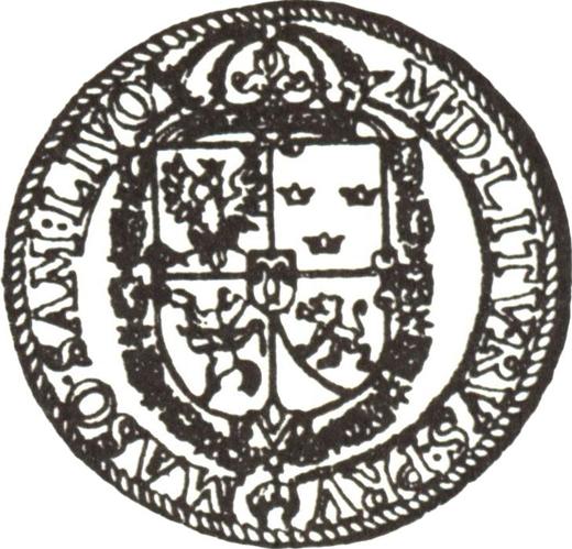 Реверс монеты - 5 дукатов 1613 года - цена золотой монеты - Польша, Сигизмунд III Ваза