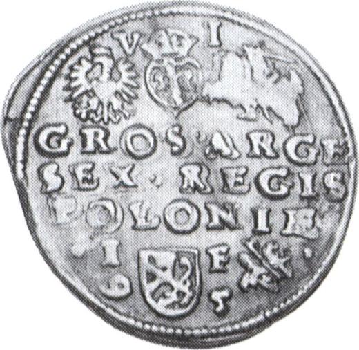 Rewers monety - Szóstak 1595 IF - cena srebrnej monety - Polska, Zygmunt III