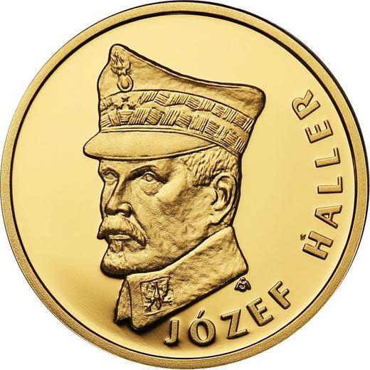 Rewers monety - 100 złotych 2016 MW "Józef Haller" - cena złotej monety - Polska, III RP po denominacji