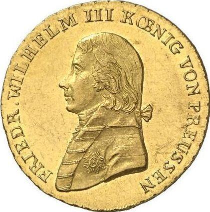 Аверс монеты - 2 фридрихсдора 1814 года A - цена золотой монеты - Пруссия, Фридрих Вильгельм III