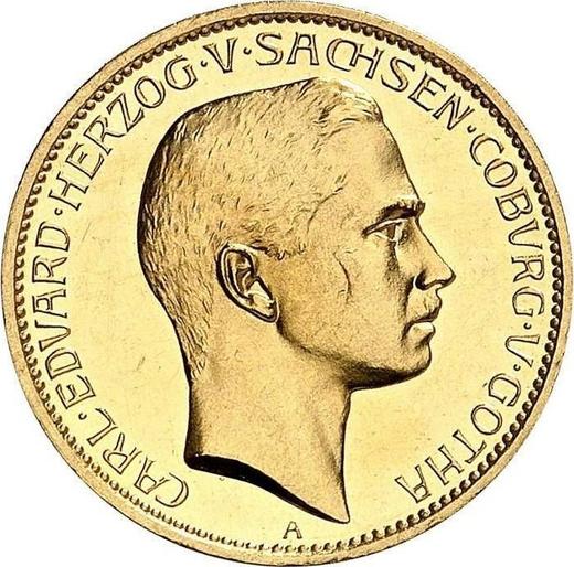 Аверс монеты - 10 марок 1905 года A "Саксен-Кобург-Гота" - цена золотой монеты - Германия, Германская Империя