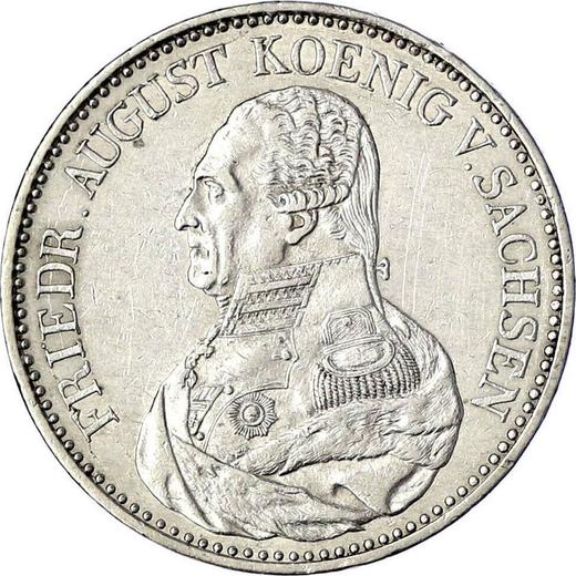 Awers monety - Talar 1825 S - cena srebrnej monety - Saksonia-Albertyna, Fryderyk August I
