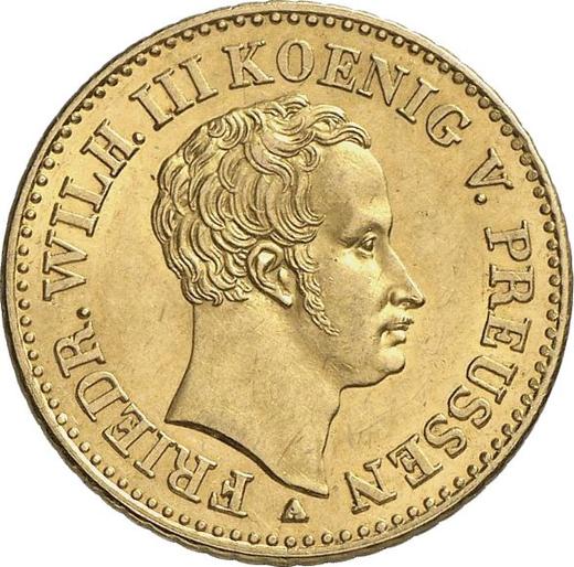 Аверс монеты - Фридрихсдор 1840 года A - цена золотой монеты - Пруссия, Фридрих Вильгельм III