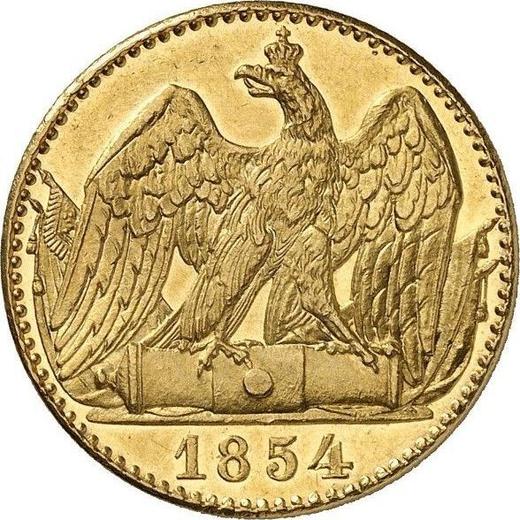 Rewers monety - Podwójny Friedrichs d'or 1854 A - cena złotej monety - Prusy, Fryderyk Wilhelm IV
