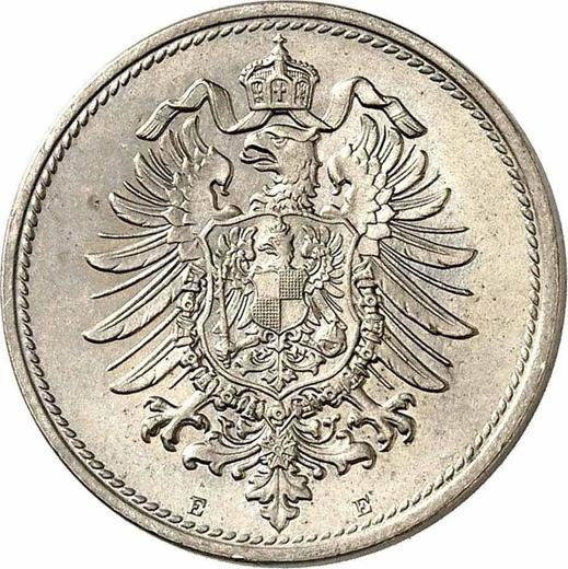 Reverso 10 Pfennige 1874 E "Tipo 1873-1889" - valor de la moneda  - Alemania, Imperio alemán