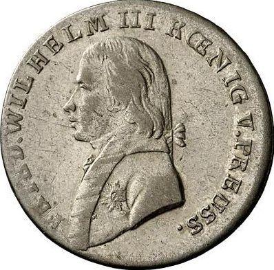 Аверс монеты - 18 крейцеров 1808 года G "Силезия" - цена серебряной монеты - Пруссия, Фридрих Вильгельм III