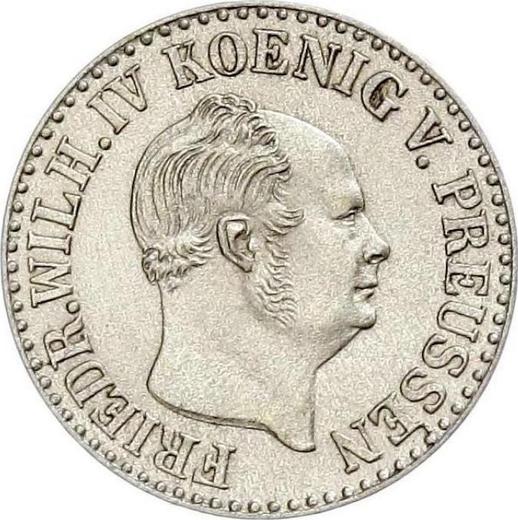 Аверс монеты - 1/2 серебряных гроша 1853 года A - цена серебряной монеты - Пруссия, Фридрих Вильгельм IV