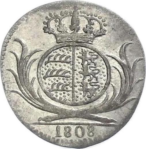 Реверс монеты - 3 крейцера 1808 года - цена серебряной монеты - Вюртемберг, Фридрих I Вильгельм