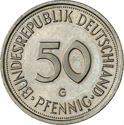 Аверс монеты - 50 пфеннигов 1984 года G - цена  монеты - Германия, ФРГ