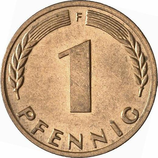 Anverso 1 Pfennig 1969 F - valor de la moneda  - Alemania, RFA