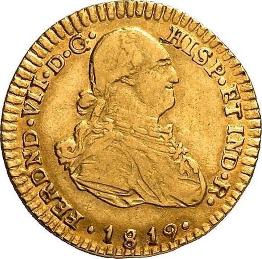 Аверс монеты - 1 эскудо 1819 года P FM - цена золотой монеты - Колумбия, Фердинанд VII
