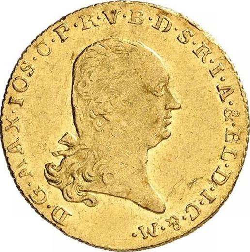 Аверс монеты - Дукат 1801 года - цена золотой монеты - Бавария, Максимилиан I
