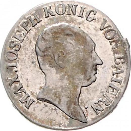 Аверс монеты - 3 крейцера 1823 года - цена серебряной монеты - Бавария, Максимилиан I