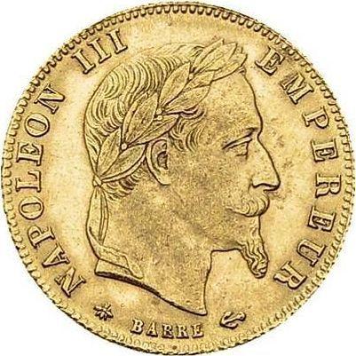 Awers monety - 5 franków 1864 A "Typ 1862-1869" Paryż - cena złotej monety - Francja, Napoleon III