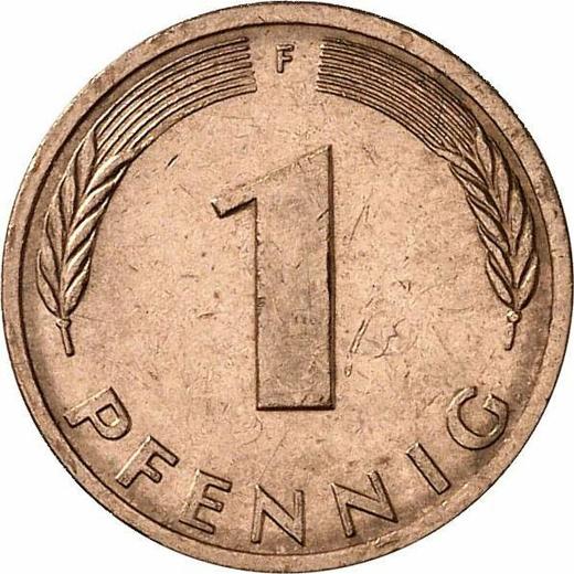 Аверс монеты - 1 пфенниг 1981 года F - цена  монеты - Германия, ФРГ
