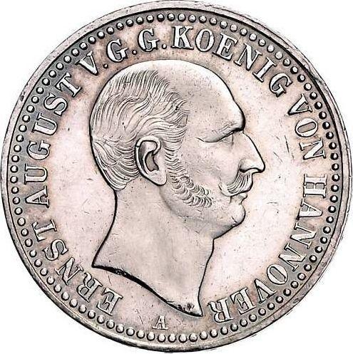 Аверс монеты - Талер 1838 года A "Тип 1838-1840" - цена серебряной монеты - Ганновер, Эрнст Август